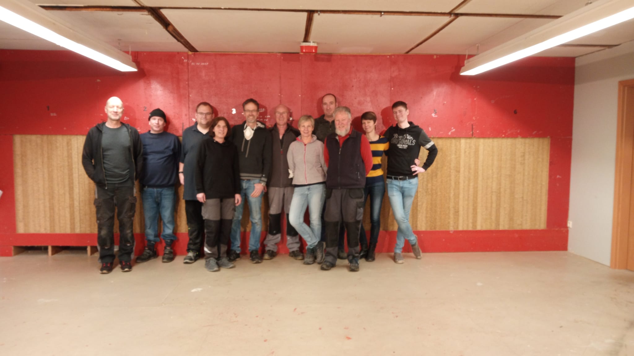 Hallenrenovierung Gruppe